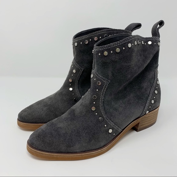 Dolce Vita Tobin Studded Bootie Anthracite Suede - Picture 2 of 8